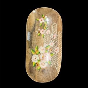 Hand painted Mango Serving Bowl Decorative Multipurpose 12”x3.5”